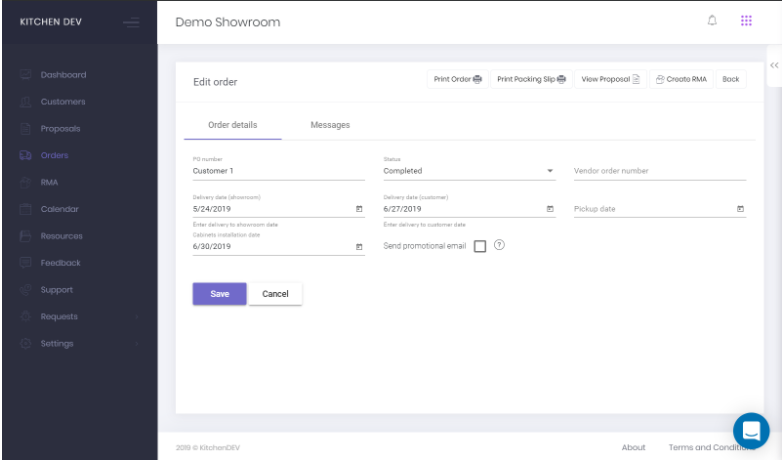 How to edit orders