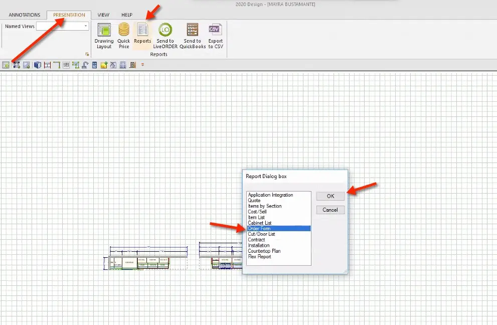 kitchen design import to ERP accounting software