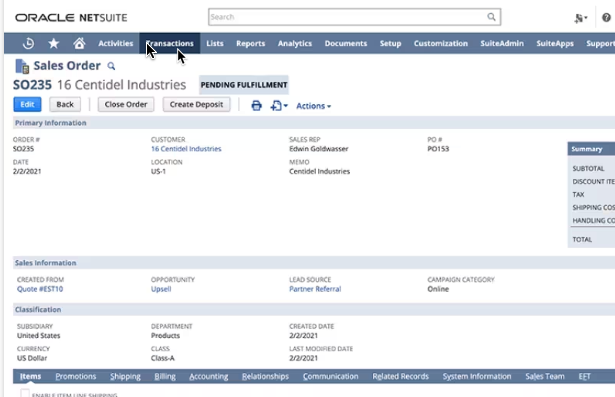 kitchen design import to accounting systems