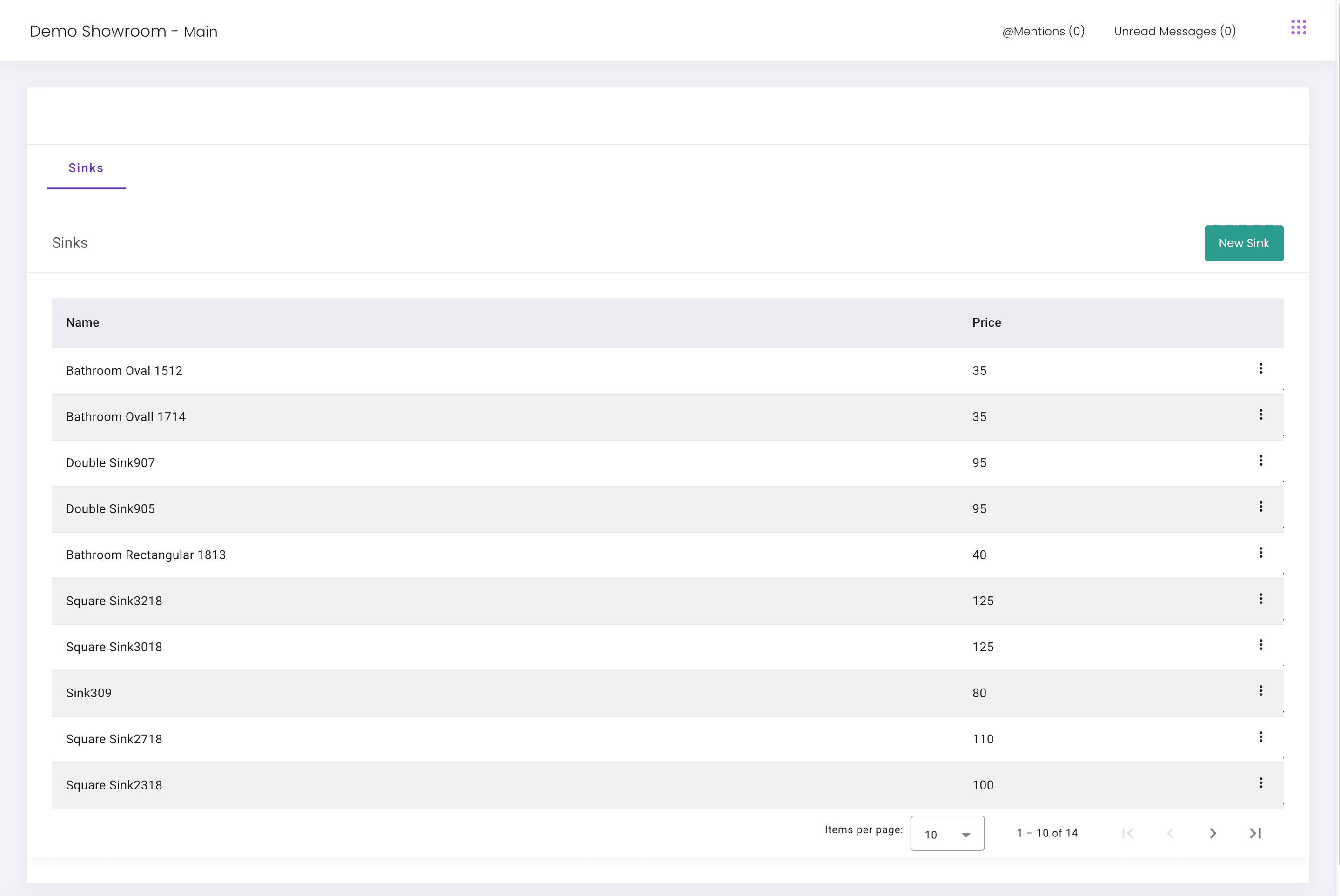 Your stock list