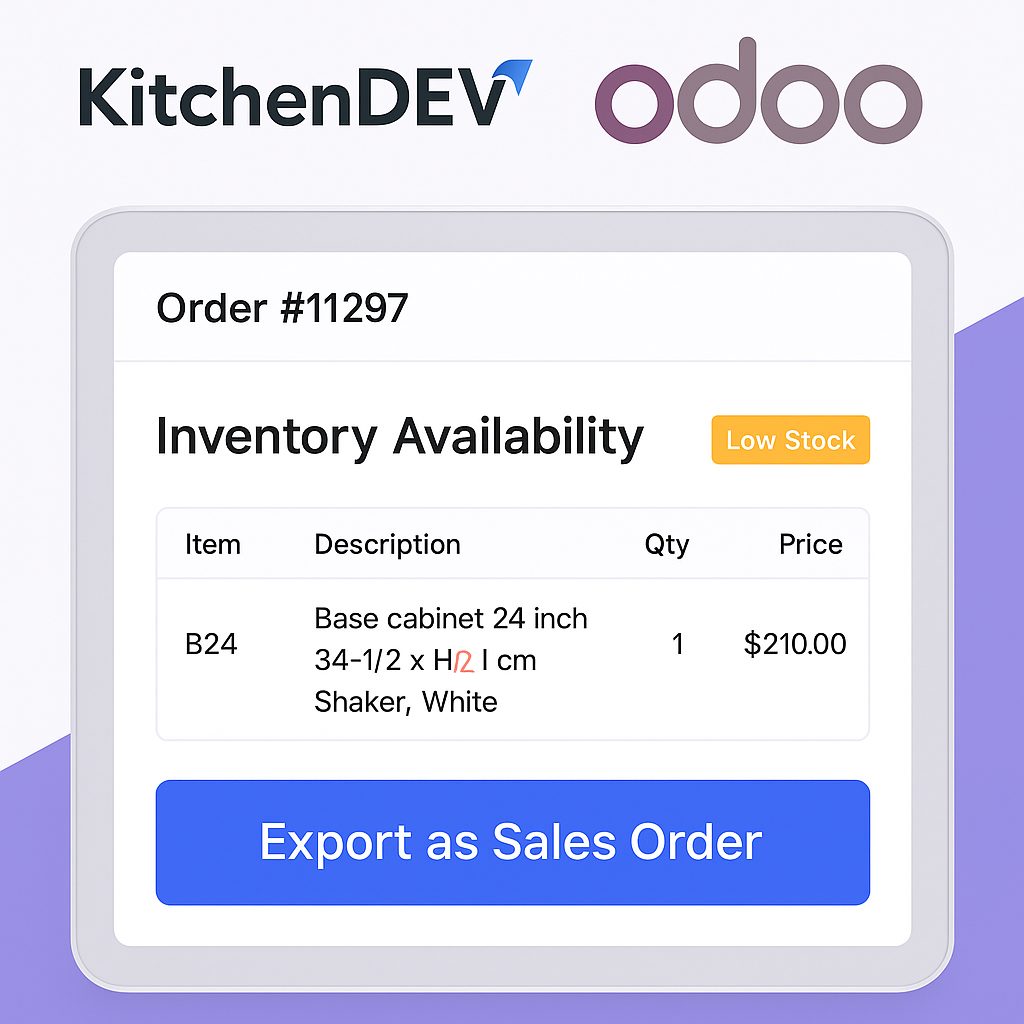KitchenDEV Odoo Integration